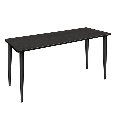 REGENCY Regency Kahlo 72 x 24 in. Training Seminar Table- Ash Grey Top, Black Tapered Legs MTPL7224AGBK